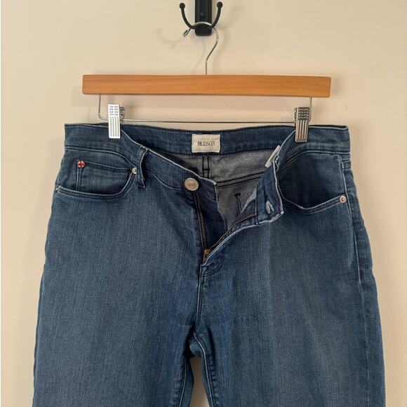 Hudson Jeans Women 32 Krista Super Skinny Crop Plus Size Dark Cotton Pocket - Picture 5 of 6